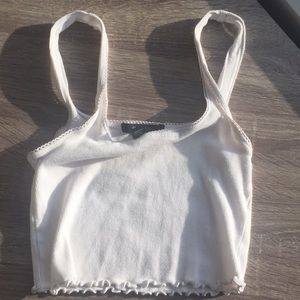 White Crop Top